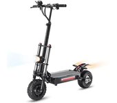 Patinete eléctrico TEEWING S3 para adultos, 6000 W, batería de 60 V y 38 Ah, patinete eléctrico de 11 pulgadas para mujer. negro