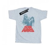 Star Wars Mens Han Solo Chewie Duet T-Shirt XL blanco