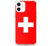 Funda iPhone - Multicolor - Drapeau Suisse - Souple - TPU - Compatible iPhone 12 mini