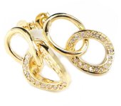 Les Trésors De Lily [G9324] - Boucles Plaqué Or 'Déesse' oro