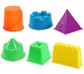 Kits de modelos de 6 uds., molde de arcilla y arena para niños, playa, piscina, parque, Castillo de arena, juego de juguetes,