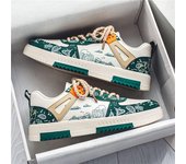 Zapatos deportivos casuales de suela gruesa blancos transpirables de verano 2023 para hombre 43 azul