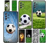 Funda para teléfono con diseño de balón de fútbol y campo de fútbol para Samsung Galaxy A51, A71, A21S, A12, A11, A31, A52, A41, A32, A23, A33, A53, A73, A03S, A13, 5G Samsung A31