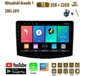 Radio de coche Android de 9 pulgadas Carplay para Mitsubishi Grandis 1 2003-2011 reproductor de vídeo Multimedia navegación GPS WIFI 2 + 32GB 1+16GB
