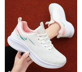 Zapatos para mujer, novedad de verano 2023, zapatos informales tejidos voladores, zapatos deportivos transpirables de suela suave para mujer 36