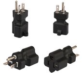 Adaptador de corriente CA de 5-20P a 5-15/20R, adaptador de enchufe de 3 terminales, macho a hembra, adaptador de conector de alimentación reutilizable para bricolaje
