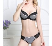 Conjuntos de sujetador y braguitas de lujo, ropa interior sexy, conjunto de sujetador push up de encaje, conjunto de lencería para mujer y niña 36B