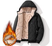 Chaqueta cálida con forro polar para hombre, chaqueta acolchada gruesa con capucha de invierno, chaqueta cálida para exteriores 7XL