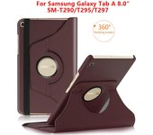 Funda giratoria 360 para Samsung Galaxy Tab A 8,0 SM-T290, funda delgada de PU para tableta T290 T295 T297 2019