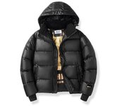 Chaqueta de plumón para hombre, chaqueta impermeable con capucha cálida, abrigo de invierno para hombre, chaqueta gruesa a prueba de viento para parejas, chaqueta de plumón de alta calidad para hombre M negro