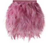 1 yarda productos adornos de plumas de pavo Diy vestidos de fiesta de boda decoración de Navidad suministros artesanales plumas de disfraces 1yards