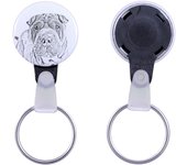 Shar Pei - keychain with a dog portrait, pendant with the brand's own Art-Dog graphics