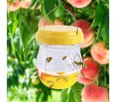 Trampa para avispas, abejas y moscas, colgante, reutilizable, no tóxica, para control de plagas en casa, jardín, huerto o granja.