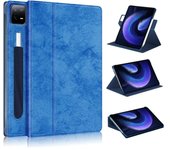 Funda de cuero inteligente para tableta con soporte giratorio de 360 grados For Xiaomi Pad 6 / 6 Pro negro