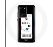 Coque pour Samsung Galaxy S20 Ultra Billet d'avion Seoul Corée du Sud