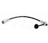 Cable de extensión de alimentación de 2 pines macho a hembra Weipu para cámara de cine de bolsillo Blackmagic Design BMPCC 4K 6K Pro de HangTon (10cm) negro