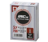 Cámara de aire para bicicleta IRC con válvula Presta de 48 mm 28946J 700X28-35C negro