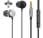 Auriculares Auriculares con cable Jack Calidad de sonido HIFI Auriculares estéreo Auriculares 3,5 mm (T006) negro