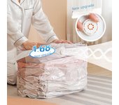 Bolsa de almacenamiento de compresión al vacío 3D para ropa y colchas (no necesita bomba de vacío) Hand Pump