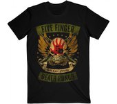 Five Finger Death Punch - Camiseta de algodón unisex para adultos bloqueada y cargada S negro