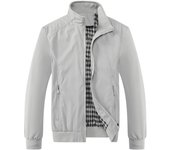 Chaqueta casual para hombre Otoño Primavera Bomber Chaquetas rompevientos Hombres Abrigos piloto 5XL blanco