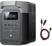 Estación de energía portátil ECOFLOW DELTA 2 de 1024 Wh con cable XT60i, generador solar con LiFeP04, capacidad ampliable hasta 3 kWh