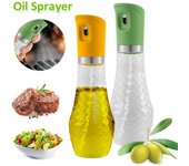 Botella pulverizadora de aceite de oliva, pulverizador de aceite, botellas dispensadoras de vidrio recargables, parrilla para barbacoa, vinagre, salsa, utensilios de cocina amarillo