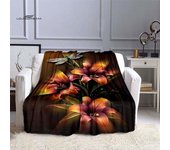 LOUSIDREAM Mantas de flores para camas, manta de franela para viajes en casa, para adultos, para sofá, cama, sala de estar, sofá, niño, mantiene el calor 75x90cm