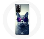Coque pour Xiaomi Redmi Note 11s 5G Chat lunettes Style