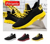 Zapatos casuales para hombre, zapatillas de deporte de verano, tela voladora, con cordones, ligeros, cómodos, transpirables, para caminar, tallas grandes, nuevos, de malla para hombre 38