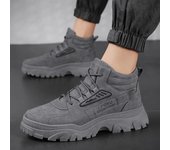Botas de invierno para hombre, antideslizantes, impermeables, cómodas, para trabajo, cortas, modernas, deportivas, informales, para montañismo. 39
