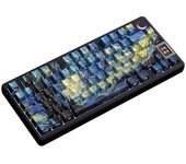 Teclas Van Gogh de 108 teclas, PBT translúcido, impresión lateral de doble inyección, teclas retroiluminadas brillantes, teclas ISO para teclado mecánico MX