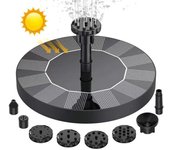Fuente de agua Ahorro de energía Sin batería Mini Piscina al aire libre Cascada Fuente solar Bomba para acuario negro