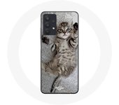 Coque Maniacase pour Samsung Galaxy A32 4G chaton Bengal dormir
