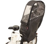 Funda impermeable para asiento trasero de bicicleta para niños de poliéster MARUTO, color negro [Estilo B] D-5RBBDX2 negro