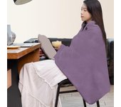 Poncho térmico para calentar las piernas con calefacción eléctrica por USB, para uso en el hogar, la oficina y al aire libre beige
