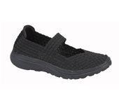 Zapatos de barra entrelazados elásticos para mujer/señoras Dek 4 UK azul oscuro/azul