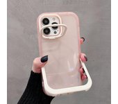 Funda de teléfono con soporte Invisible, Color caramelo, a la moda, transparente, a prueba de golpes, para Iphone 14, 11, 12, 13 Pro Max For iPhone 11