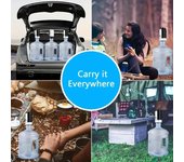 Bomba de agua portátil de 5 galones con carga USB, dispensador de agua eléctrico automático para beber, interruptor blanco