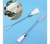 Cepillo de limpieza de doble punta para el hogar, máquina de coser multifunción, cepillo de limpieza, accesorios de piezas de máquina de coser Single Head 140mm