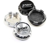 4 tapacubos de rueda de 67 mm (diámetro exterior)/2,64  (diámetro interior)/2,44  (diámetro interior) compatibles con TE37(19 pulgadas) GT30. GT-V GTC M-777 C-307-1 #CAP 655 #LG1309-79 #MS-CAP-T138 negro