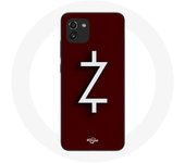 Coque pour Samsung Galaxy A03 Ozark Saison 4 Logo Z Blanc Fond Rouge
