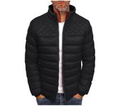 Chaquetas acolchadas de algodón de invierno para hombre, abrigo grueso y cálido, blusa fría con cremallera a la moda, ropa de calle deportiva informal, prendas de vestir para hombre M