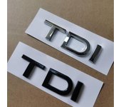 1X cromo negro brillante ABS TDI coche emblema trasero pegatina A1 A3 A4 A5 A6 A6L A7 A8 S3 S6 Q3 Q5 Q7 TT S RS plata