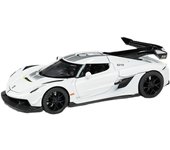 Coche modelo Koenigsegg Jesko de aleación de zinc a escala 1/32, con luz, sonido y juguetes fundidos a presión, colecciones de regalos, decoraciones para niños 1/32-Size:15*6*4cm,Window blanco