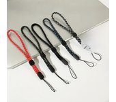 Correa ajustable multicolor para teléfono móvil y llavero rojo/blanco