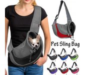 Transportín para perros transpirable, bolso de viaje al aire libre, bolso de hombro de malla, bolso de viaje para mascotas, transportador para cachorros y gatos S negro