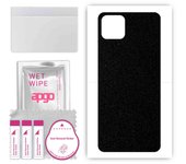 apgo Protective Skin Sticker for the back compatible with Oppo A53, Wrap Film, Foil, Vinyl - Pattern Matte Black