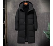 Chaqueta de algodón para hombre y mujer, con capucha y cordón, de manga larga, cálida y lisa S gris