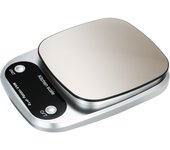 Báscula digital de alta precisión con superficie impermeable Báscula de cocina portátil Báscula para hornear 10kg capacity with 1g accuracy plata